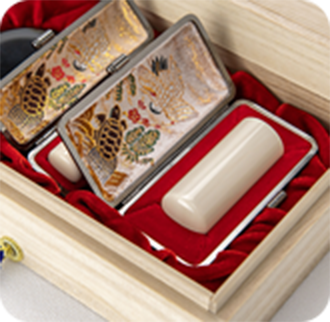 象牙（極上）の会社印鑑2本セット