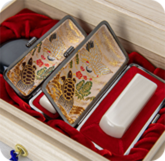 象牙（極上）の会社印鑑2本セット