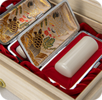 象牙（特選）の会社印鑑2本セット