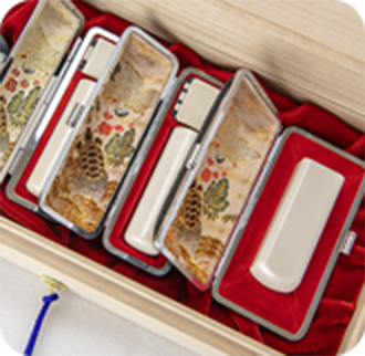 象牙（特選）の会社印鑑3本セット