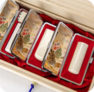 象牙（特選）の会社印鑑3本セット