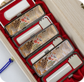 象牙（極上）の会社印鑑4本セット