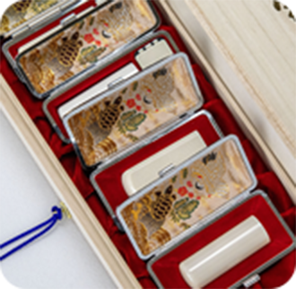 象牙（特選）の会社印鑑4本セット