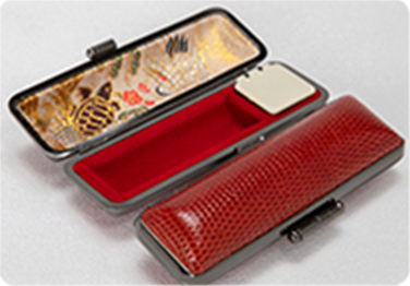 印鑑ケース（トカゲ革）