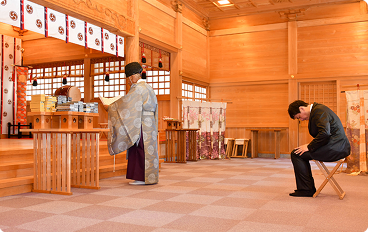 実際のお祓いイメージ