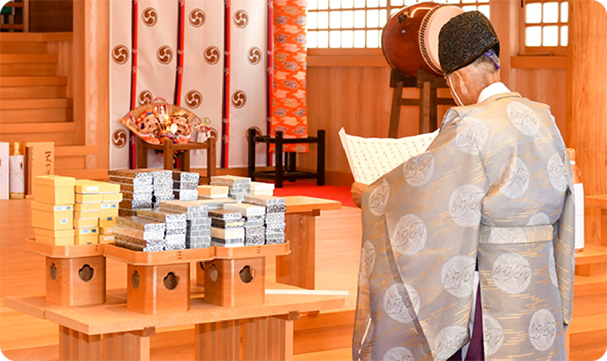 ご祈祷・お祓いの様子